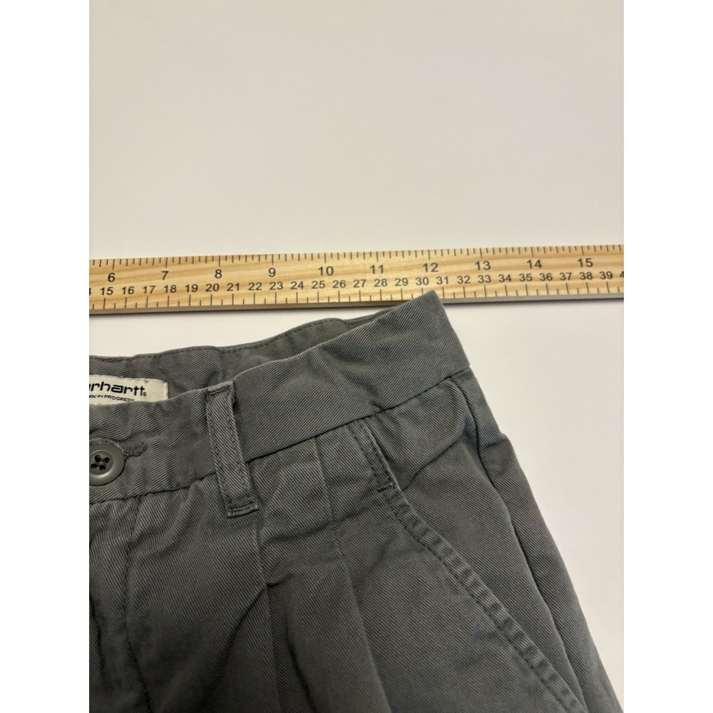 Carhartt Straight Green W Cara Dress Pants Womens Size 27 Business HW/Straight - Picture 9 of 9